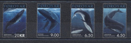 Iles Féroé 2001-Whales Set (4v) - Färöer Inseln