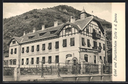 AK Spitz A. D. Donau, Hotel-Touristenheim Mit Brücke Und Bergblick  - Autres & Non Classés