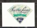 Sierra Leone 3½c Odd Shaped Diamond Miniral Jewellery Die Cut Self Adhesive MNH  Stamp # 1770 - Minerals