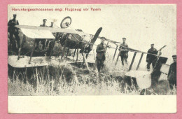Belgique - Heruntergeschossenes Engl. Flugzeug Vor YPERN -  Crash D' Un Avion Anglais - Feldpost - Guerre 14/18 - Other & Unclassified