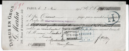 Tissus En Gros. G. Martin. Paris. à M. Lambret Fils Mautauban. 1905. - 1900 – 1949