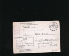 CPA  Kriegsgefangenpost  Correspondance Des Prisonniers De Guerre 1940 Allemagne Vers Villers Cotterets - War 1939-45