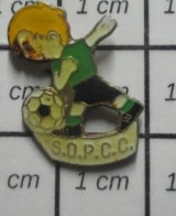 1818B Pin's Pins / Beau Et Rare / SPORTS / CLUB FOOTBALL SOPCC - Calcio