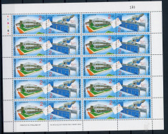 Thailand ZD Bogen Mit 10 X 1750-1751 Postfrisch Briefzentrum #JW987 - Tailandia