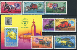 Mongolei 909-915 + Bl 38 Postfrisch UPU #HO817 - Mongolei