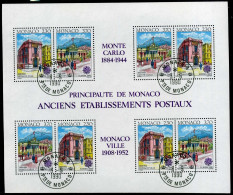 Monaco Block 47 Gestempelt Bauwerke #HK096 - Altri & Non Classificati