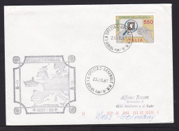 Italy: Cover To Germany, 1987, 1 Stamp, Philately, Cancel Stanavforchan, NATO, Military, Ship (minor Damage) - Other & Unclassified
