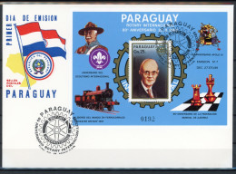 Paraguay Block 412 Schach Ersttagesbrief/FDC #GI797 - Paraguay