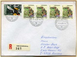Liechtenstein 850 + 901 R-Brief, Portogerecht Mischfrankatur #GU637 - Altri & Non Classificati