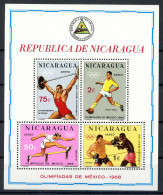 Nicaragua Block 68 Postfrisch Olympia 1968 #ID220 - Nicaragua