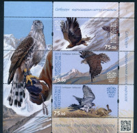 Kirgisistan Block 2 Postfrisch Vögel #JD325 - Kyrgyzstan