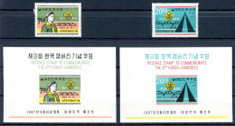 Korea Süd 588-589 + Block 259-259 Postfrisch Pfadfinder #HO407 - Andere & Zonder Classificatie