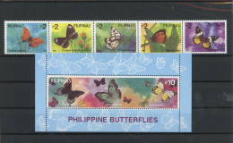 Philippinen 5er Str. 2252-2256, Block 58 Postfrisch Schmetterlinge #JU203 - Philippines