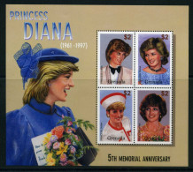 Grenada KB 5179-5182 Postfrisch Prinzessin Diana #GX122 - Grenada (1974-...)