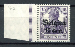 Deutsche Besetzung LP Belgien 16 A Postfrisch Farbgeprüft #HU602 - Besetzungen 1914-18