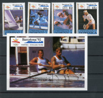 Dominica 1349-1352 + Block 173 Postfrisch Olympische Spiele #HL290 - Dominique (1978-...)