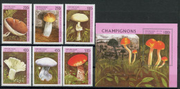 Guinea 1610-1615 + Bl. 505 Postfrisch Pilze #JR742 - Guinée (1958-...)