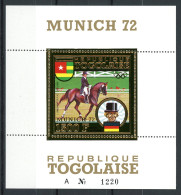 Togo Goldmarke Block 71 A Postfrisch Olympia 1972 München #HL466 - Togo (1960-...)