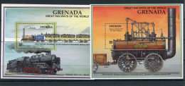 Grenada Block290-291 Postfrisch Eisenbahn #IV386 - Grenada (1974-...)