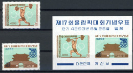 Südkorea 307-308 + Bl 148 Postfrisch Olympia 1960 #ID405 - Armenië