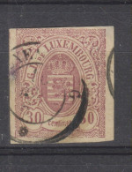 Yvert 9 Oblitéré Signé Balasse Petite Déchirure Au Milieu à Gauche - 1859-1880 Wappen & Heraldik