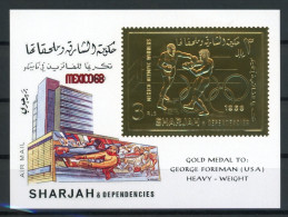 Sharjah Block 45 Mit Aufdruck Postfrisch Olympia #ID425 - Arménie