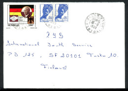 Senegal 1229 U. A. Adenauer Mischfrankatur #IN482 - Sénégal (1960-...)
