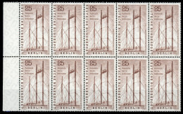 Berlin 10er Bogenteil Bogenrand Links 157 Postfrisch #HU545 - Sonstige & Ohne Zuordnung