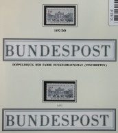 Bund 1492 Postfrisch Doppeldruck #KB464 - Variétés Et Curiosités