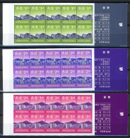 HongKong 3 Markenheftchen Mit 10x 794a, 799a + 800a Postfrisch #HO472 - Altri & Non Classificati