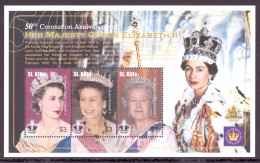 St. Kitts Nevis 727-29 Postfrisch Queen Elizabeth #HX085 - St.Kitts En Nevis ( 1983-...)