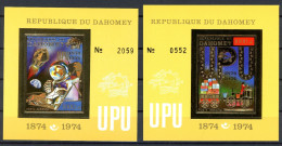 Dahomey Block 40B-41B Postfrisch UPU, Astronaut #HE239 - Bénin – Dahomey (1960-...)