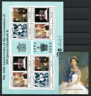 Antigua + Barbuda 1784-1878 + Bl 260 Postfrisch Elizabeth II. #IX528 - Antigua Et Barbuda (1981-...)