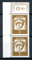 Bund Senkr. Paar 348 Y Postfrisch DZ 4 #HO921 - Unused Stamps