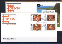 Dominica 1036-1039, Block 120 Pilze Ersttagesbrief/FDC #JR606 - Dominique (1978-...)