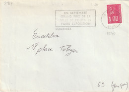 FLAMME  TEMPORAIRE  / N°  1892   59  FOURMIES - Mechanical Postmarks (Advertisement)