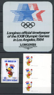 Olympische Sommerspiele Los Angeles 1984 Offiz. + Sponsoren- Aufkleber #IF319 - Otros & Sin Clasificación