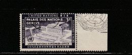 Nations Unies (New-York) YT 25 Obl : Palais Des Nations à Genève - 1954 - Usati