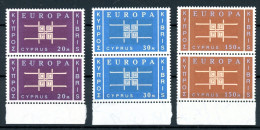Zypern Senkr. Paare Unterrand 225-227 Postfrisch CEPT #GU543 - Used Stamps