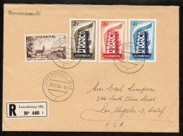 Luxemburg, 1956, 555-57, 536, Brief - Otros & Sin Clasificación