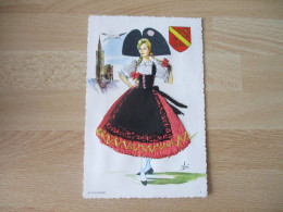 ALSACIENNE CARTE BRODEE - Embroidered