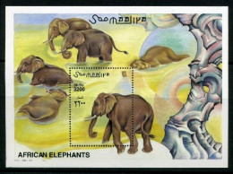 Somalia Block 74 Postfrisch Elefanten #HX238 - Somalië (1960-...)