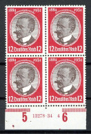 Deutsches Reich 4er Block 542 X Postfrisch Mit HAN #HU037 - Unused Stamps