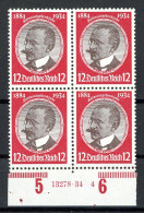 Deutsches Reich 4er Block 542 X Postfrisch Mit HAN #HU037 - Neufs