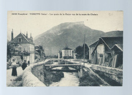 CPA - 38 - Voreppe - Les Quais De La Roize Vus De La Route,de Chalais - Animée - Non Circulée - Voreppe