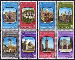 Jordan 388-395, Hinged. Michel 378-385. Churches, Basilica, Mosques, 1963. - Jordan