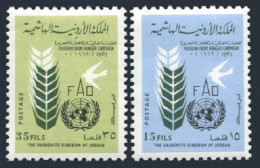 Jordan 398-399, 399a & Imperf, Hinged. FAO Freedom From Hunger Campaign 1963. - Giordania
