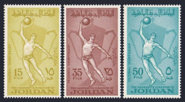 Jordan 500-502, Hinged. Michel 509-511. Arab Volleyball Championships, 1965. - Jordanien
