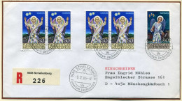 Liechtenstein 911-12 R-Brief, Portogerecht Mischfrankatur #GU501 - Other & Unclassified