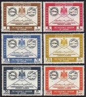 Jordan 338-343, Hinged. Michel 326-331. Arab Postal Congress, 1956. Envelope. - Jordania